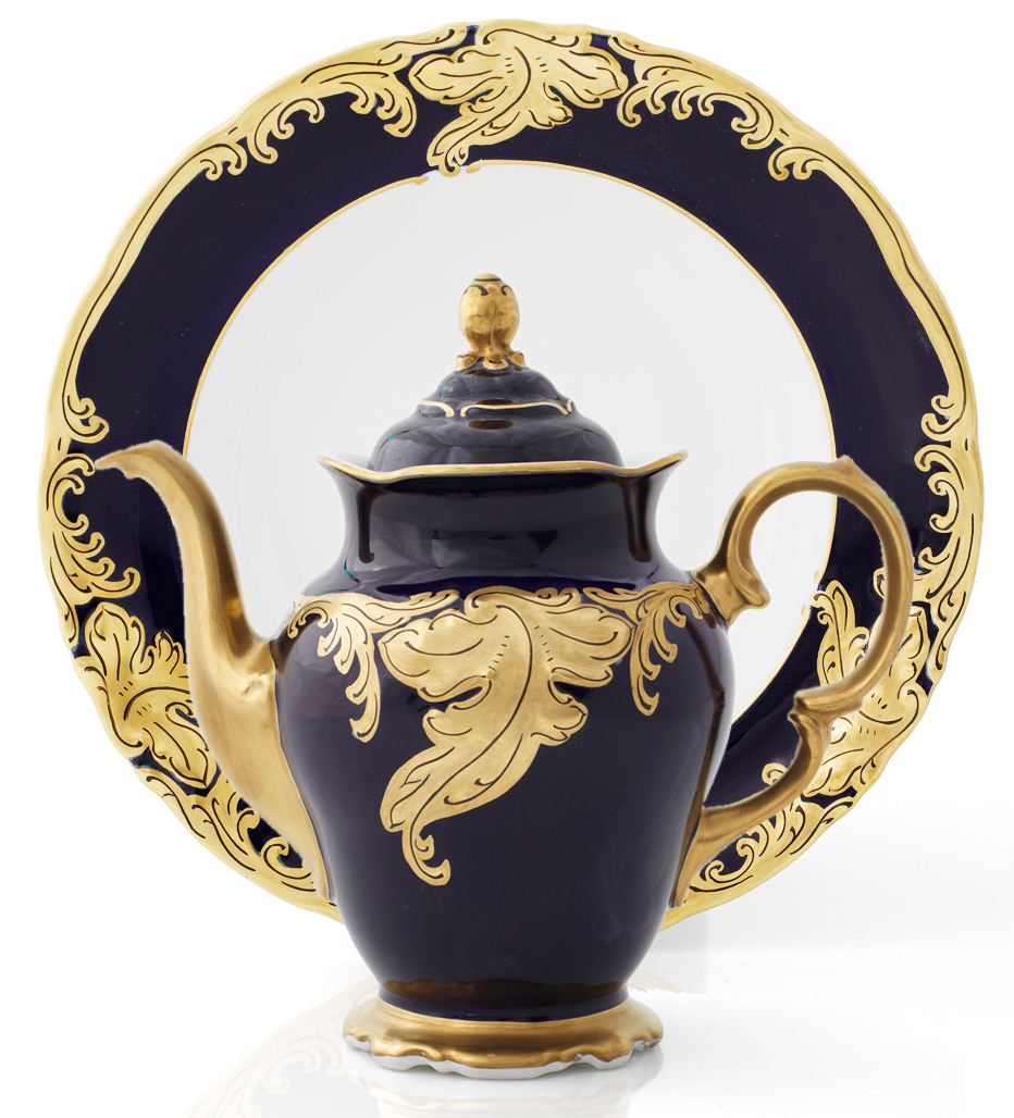 Fryderyka - kobalt_imbryk_i_talerz